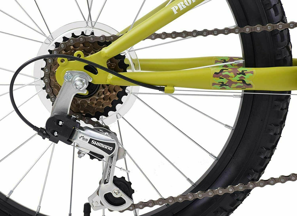 Professional Sas Army Cadet 18" Wheel Kids 6 Speed Mountain Bike Camo Age 6+