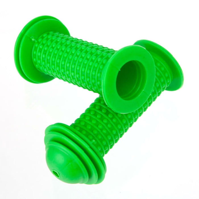 Green 90mm Bicycle Mushroom Style Knobbly Kid's Bike Handlebar Grips