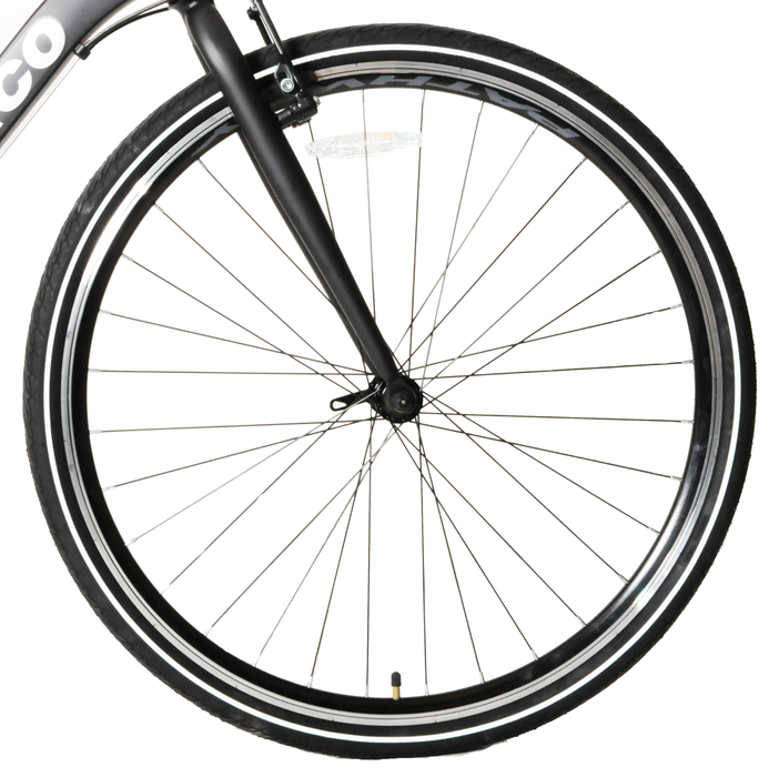 Ammaco Pathway X2 Mens Hybrid Bike 700c Wheel 21" Alloy Black 24 Speed Bicycle