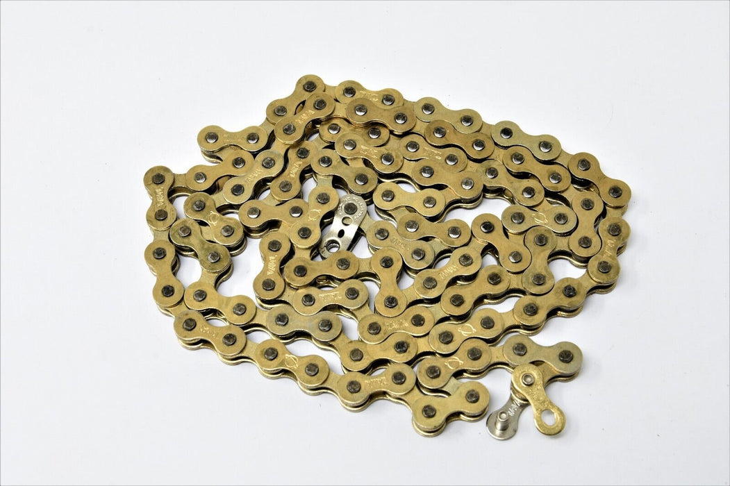 Taya 410h Gold Single Speed Bike Chain 1/2 X 1/8" Suit Fixie 107 Link (53 1/2")