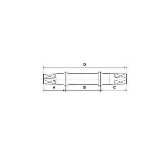 SQUARE TAPER BOTTOM BRACKET COTTERLESS BB AXLE SPINDLE CHOOSE LENGTH REQUIRED