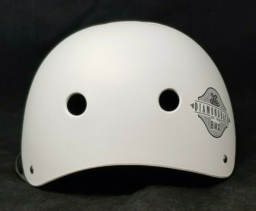 RALEIGH DB DIAMOND BACK BMX JUMP SKATE BIKE HELMET GLOSS WHITE MEDIUM 58 - 61CM