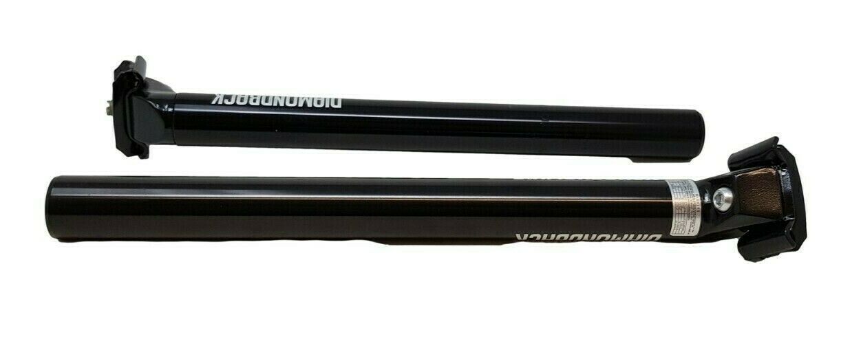 DIAMONDBACK 31.6MM MICRO ADJUST SEAT POST SADDLE STEM 350MM LONG BLACK