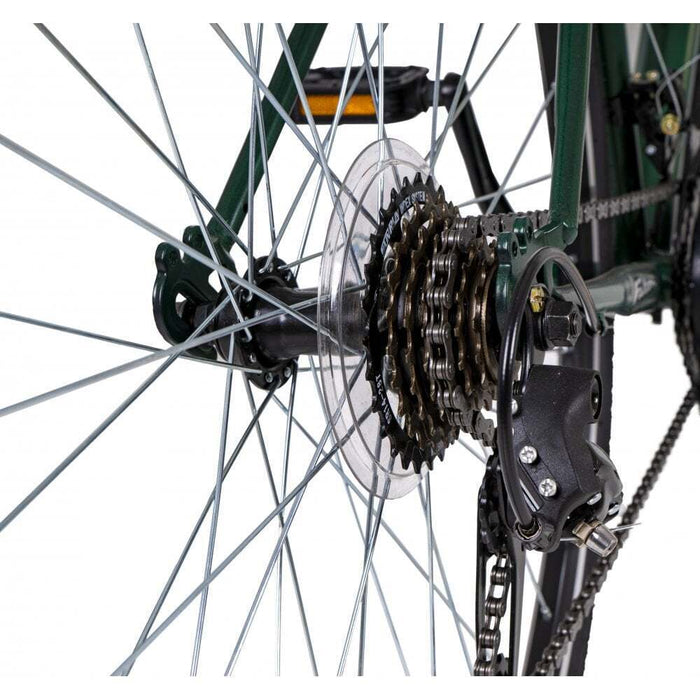 Falcon Urban 700c Wheel Mens Hybrid Trekking Commuter Bike 19" Frame Green SAVE £80 OFF £279.99 RRP