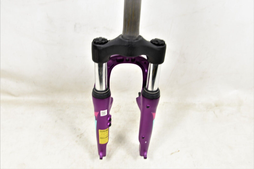 20" Suntour M3010 Bike Suspension Fork 1 1/8” 255mm Steerer V Brake Purple Kids