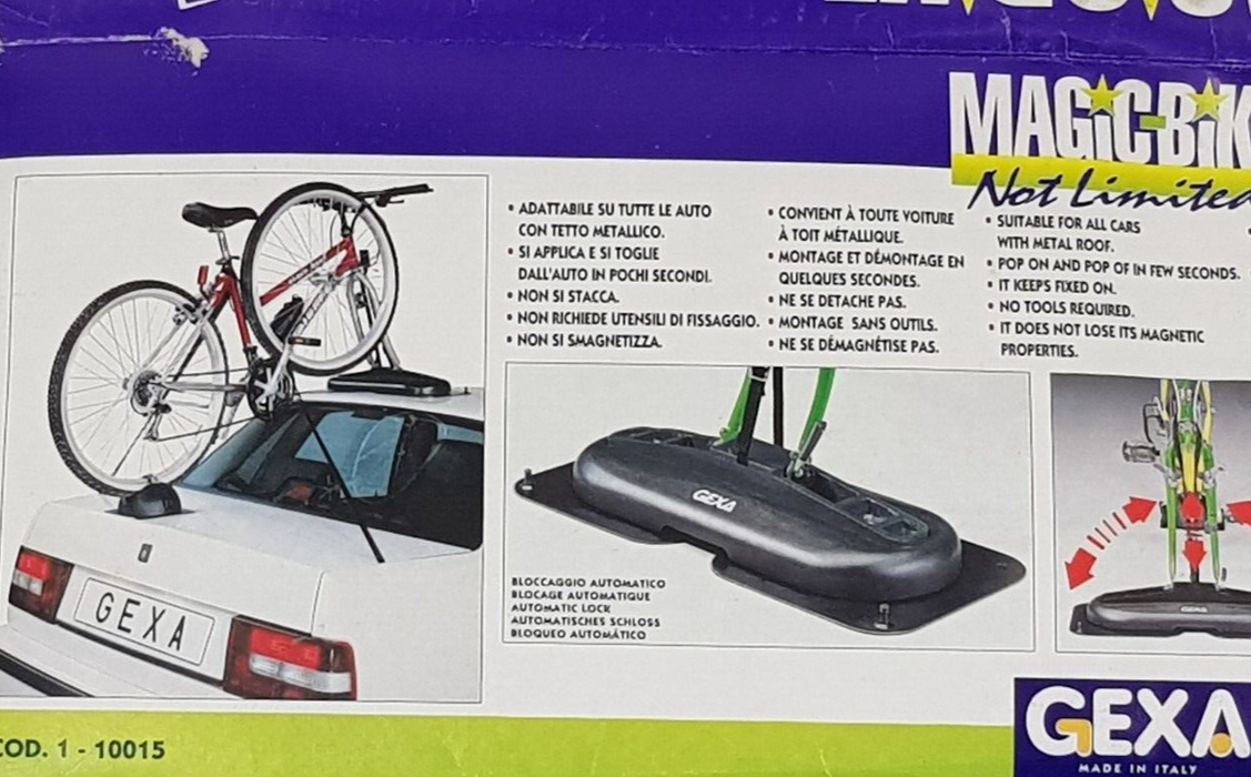 Gexa Magnetic Magic Bike Carrier 1 Bike Roof Cycle Rack