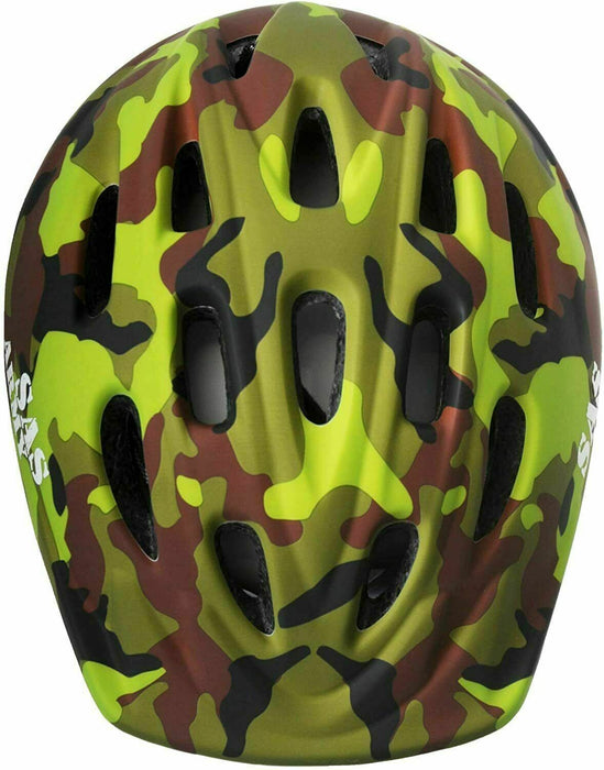 SAS ARMY GREEN CAMO KIDS BIKE HELMET 52-56CM ADJUSTABLE BOYS GIRLS KIDS HELMET