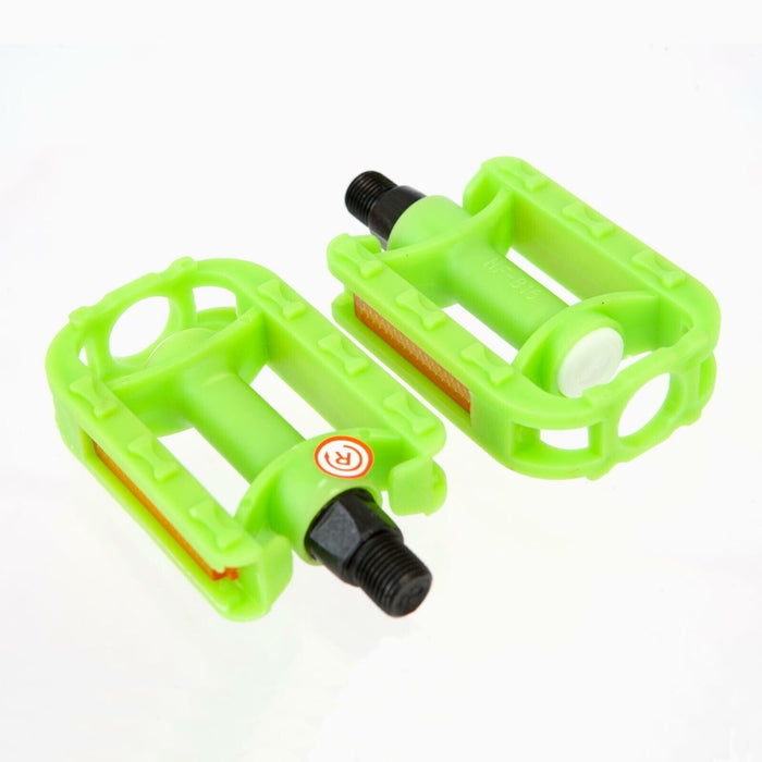 Pair 1/2" Child's Kids Small Bike Pedals - Green