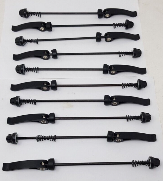 Joblot Of 10 X Rear Bike Wheel Quick Release Bike Skewers For 135mm OLD Black