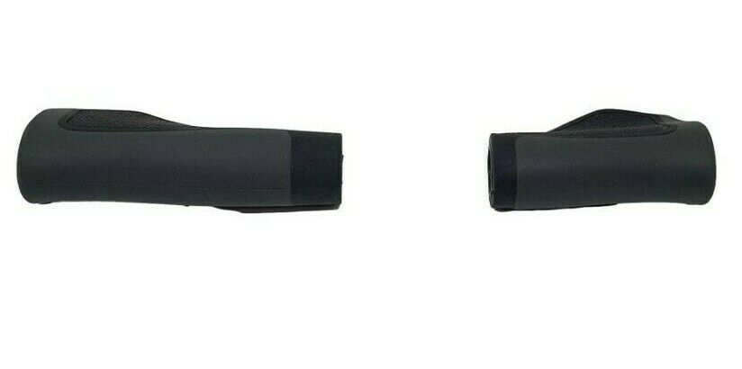 PAIR OF ERGONOMIC GRIP SHIFT HANDLEBAR GRIPS GREY & BLACK 130mm & 90mm, NEW