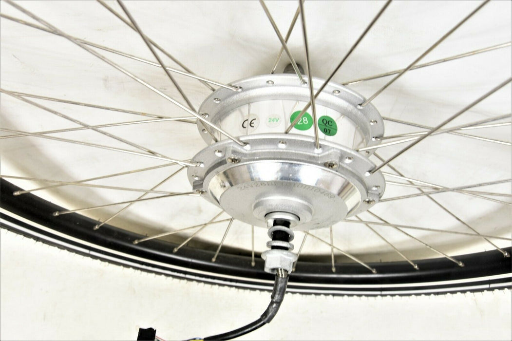 Bafang Motor 24volt Front wheel e-bike 700c 28" complete with tyre & tube black