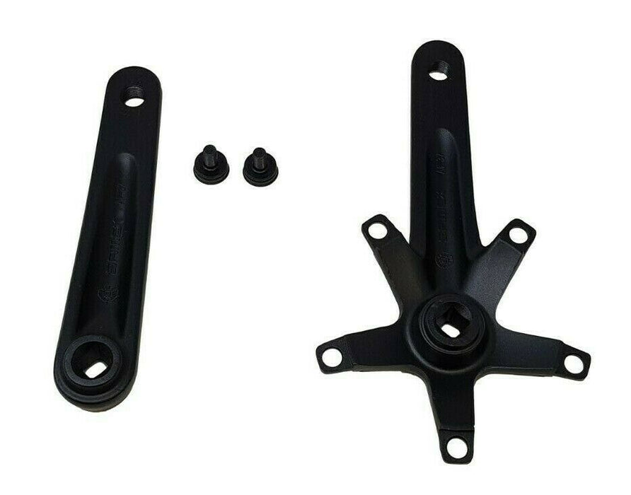 170MM SAMOX CRANK SET ALUMINUM MATT BLACK WITH 5 PIN SPIDER SPIDER ARM 130 BCD