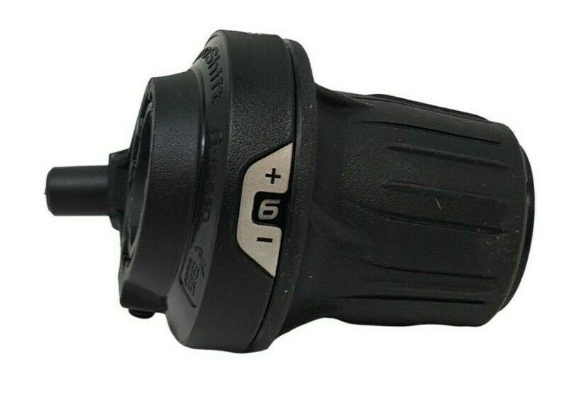 SHIMANO RV200 TOURNEY (3 X 6) 18 SPEED GRIP SHIFT SHIFTER SET - BLACK WITH GEAR CABLE