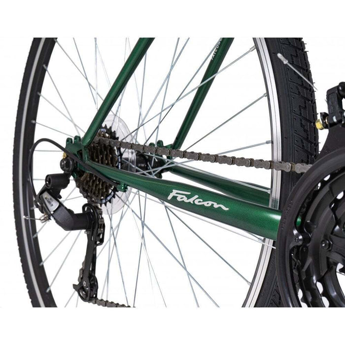 Falcon Urban 700c Wheel Mens Hybrid Trekking Commuter Bike 19" Frame Green SAVE £80 OFF £279.99 RRP