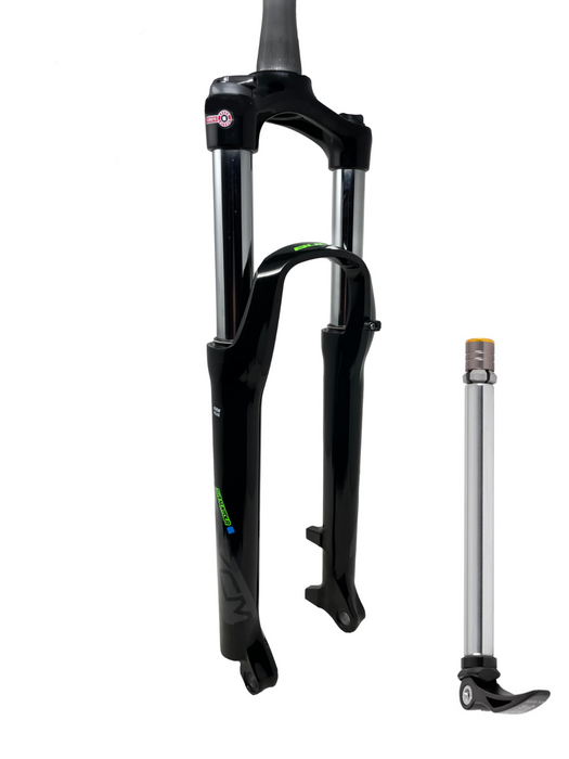 Suntour SR XCM 32 27.5" Tapered Boost 1-1/8"-1.5" Suspension Bicycle Fork- Black