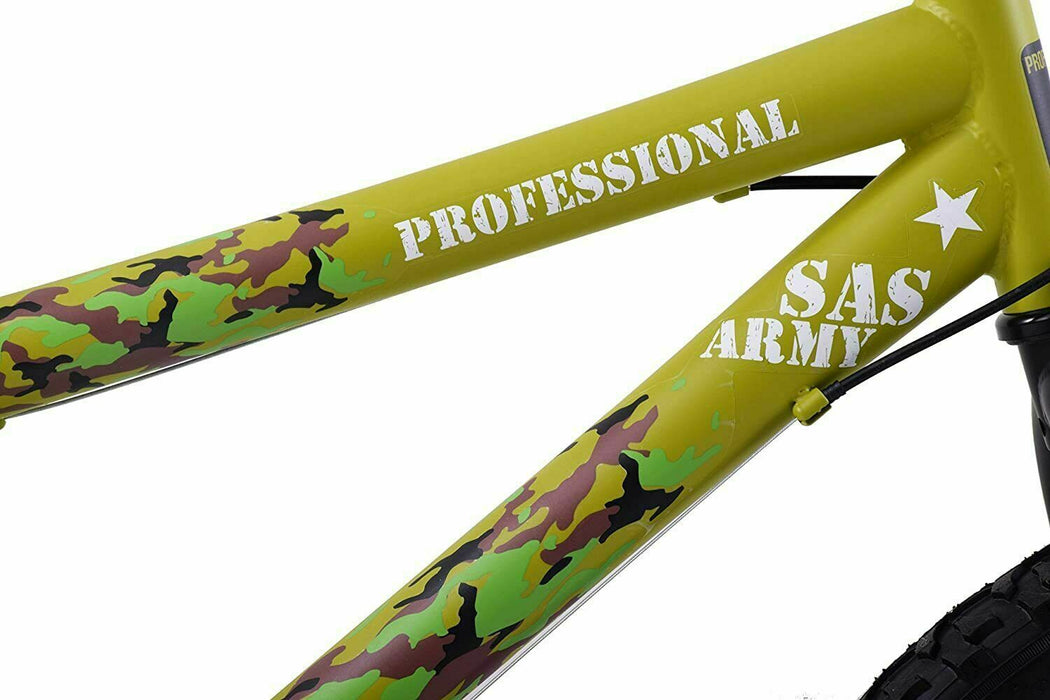 Professional Sas Army Cadet 18" Wheel Kids 6 Speed Mountain Bike Camo Age 6+