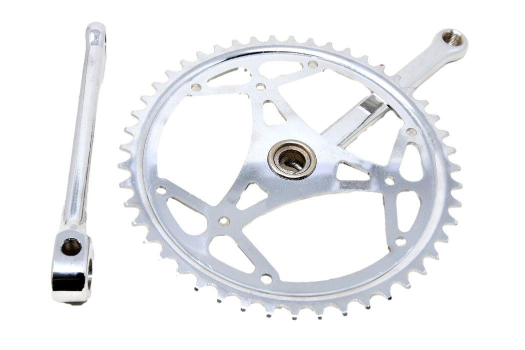 Thun Cottered 48 Teeth 1/8" Single Chainwheel set Chrome 170mm Arm Vintage Bike