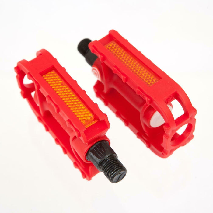 Pair 1/2" Child's Kids Small Bike Pedals - Red