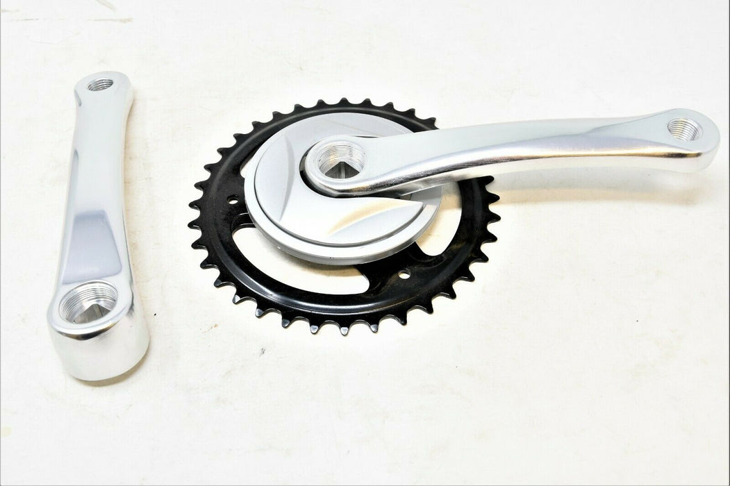 36 Teeth Chainwheel Crank Set Short Arm 152mm Alloy 1/8" Single Speed Crankset