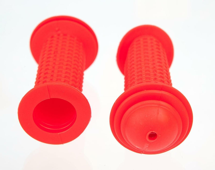 Red 90mm Bicycle Mushroom Style Knobbly Kid's Bike Handlebar Grips