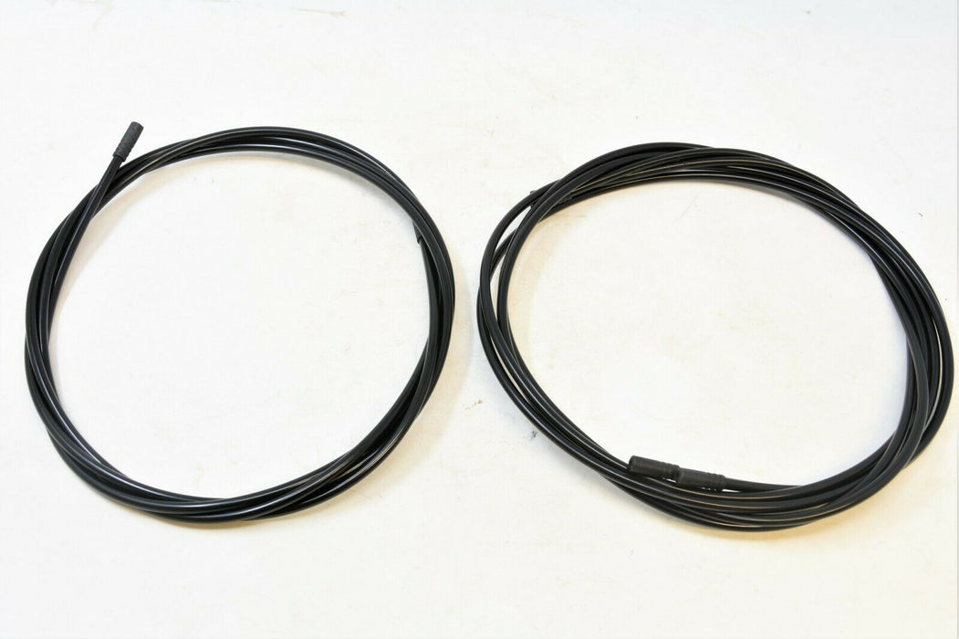 Set Of 3 Long Length Bike 4mm Gear Outer Cables Black 1 - 2metre 2 x 1.5 metre