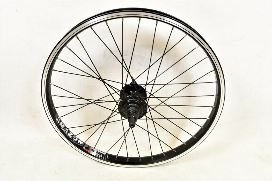 WEINMANN AMAZON DOUBLE WALL RIM 20" BMX REAR WHEEL 9 TEETH DRIVER HUB 14MM AXLE