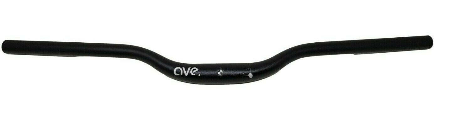 31.8mm 690mm Wide Handlebars, 25mm Rise, Alloy Downhill Mtb Bike, Matt Black