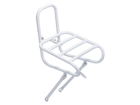 STECO RACK DUTCH HOLLAND TYPE FRONT FORK MOUNTED BIKE CARRIER HOLLAND WHITE