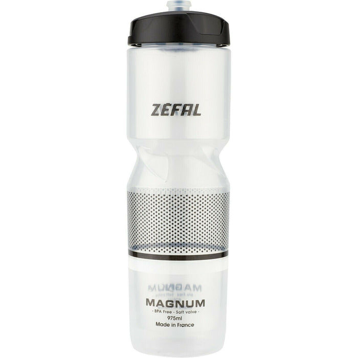 Zefal Magnum Pro Transparent 975ml Sports Water Bottle - Pack Of 2