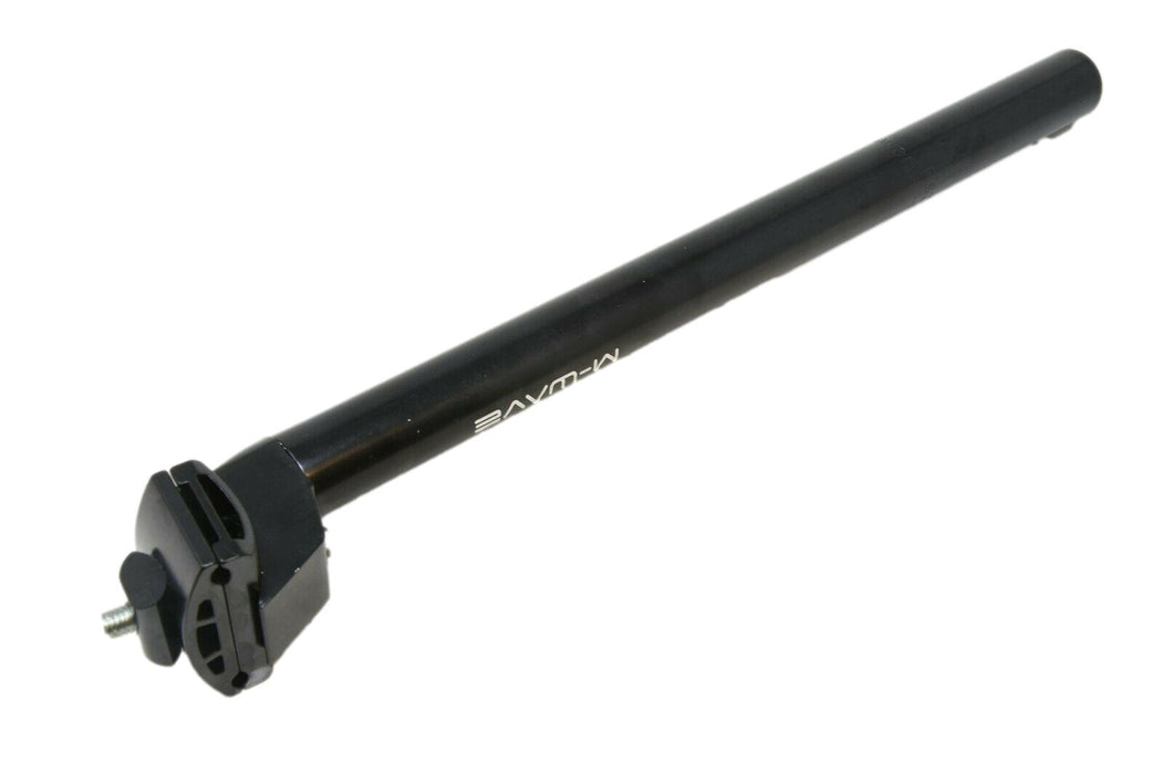 BIKE SEAT POST 25.4MM MICRO ADJUST LONG 350MM SADDLE STEM POST 13.5" BLACK