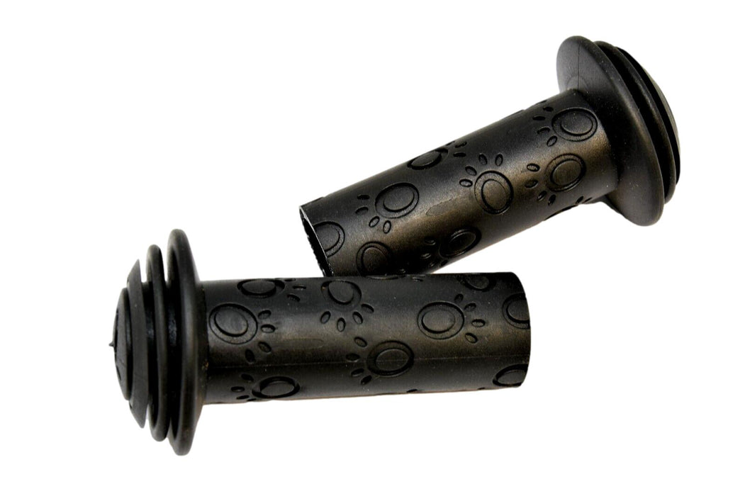 Pair Herrmans 82A 90mm Non Slip Kids Bike Childs Handlebar Grips Black 22.2mm