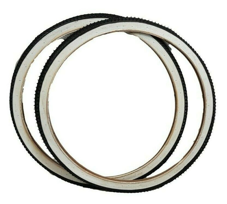 26 x 1 1/2 (40-584) Tyres With Roadster Tread For Vintage Bikes Black & White