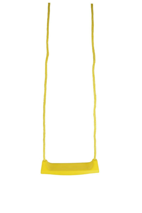 CHILDRENS OUTDOOR PLASTIC REPLACEMENT GARDEN SWING SEAT YELLOW 370MM X 135MM NEW