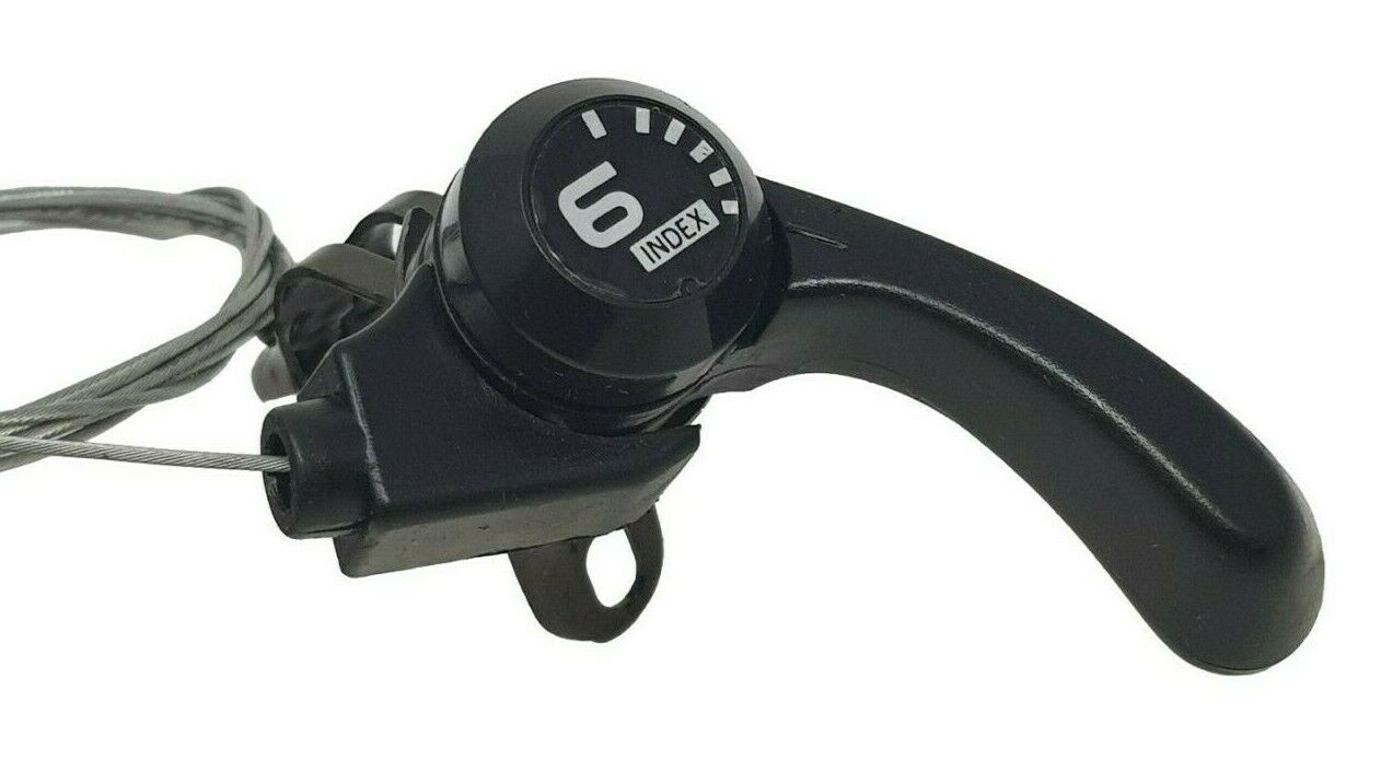 6 Speed Index Right Hand Top Shift Gear Lever, Shifter + Inner Gear Cable Black