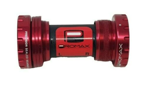 PROMAX ALLOY EXTERNAL BOTTOM BRACKET 68 /73MM PX-BB13000EX BLUE RED GOLD & BLACK