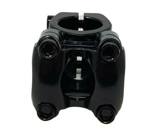 Short Reach Ahead Handlebar Stem 25.4mm, 30mm Reach, Stubby Stem Alloy Black