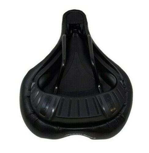 Selle Assano Unisex Wide Padded Comfort Saddle Mtb - Tourer Seat Black 255mm