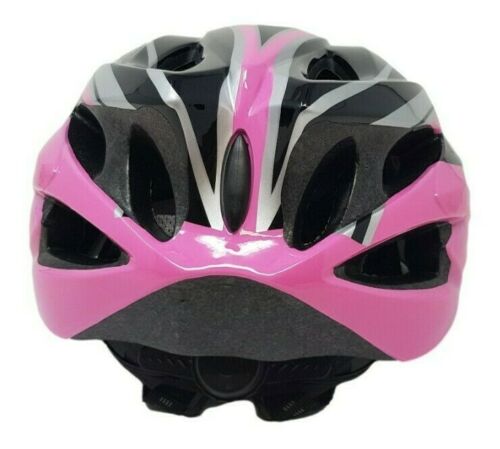 Adult Prolinx In Mould Bicycle Helmet 57 - 63cm Pink & White, Visor & Air Vents