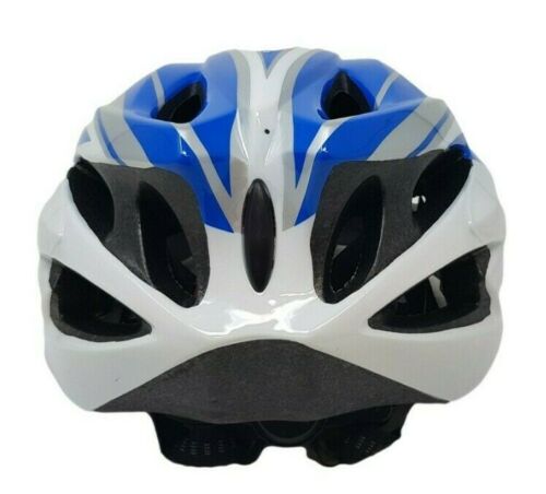 Adult Prolinx In Mould Bicycle Helmet 57 - 63cm Blue & White, Visor & Air Vents