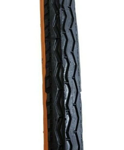 27 x 1 1/4 (32 - 630) Racing Zig Zag Semi Slick Amberwall Road Bike Tyre Or Tube