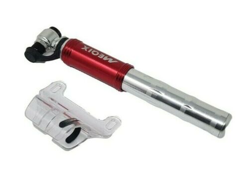 RED MEQIX INSPIRE HPM-PCB TWIN HEAD 120 PSI BIKE PUMP SUITS ANY VALVE 50% OFF