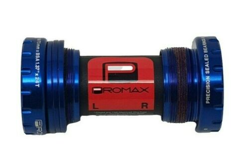 PROMAX ALLOY EXTERNAL BOTTOM BRACKET 68 /73MM PX-BB13000EX BLUE RED GOLD & BLACK