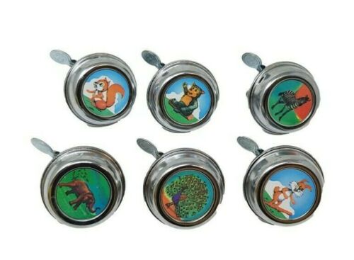 WHOLESALE JOB LOT OF 10 ANIMAL DESIGN CHROME BIKE BELLS IDEAL BOOT SELLERS