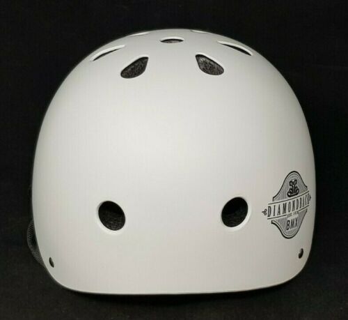 RALEIGH DB DIAMOND BACK BMX JUMP SKATE BIKE HELMET GLOSS WHITE MEDIUM 58 - 61CM