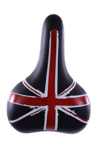 Wholesale Job Lot Of 24 Adult Mountain Bike Saddles Union Jack Seats Black New