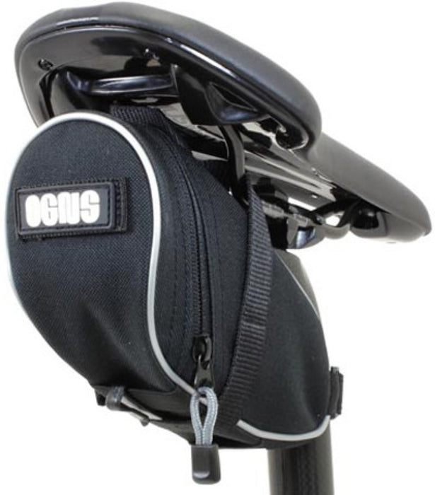 OGNS LARGE BIKE UNDER SADDLE BAG BLACK 0.7 LITRE LARGE PIANO TYPE BAG, WATER RESISTANT WIDE MOUTH