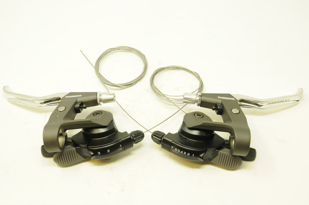 Pair Retro Shimano Acera X SB-M290 Ezi Fire 21 Speed Shifters with Brake Levers EROICA