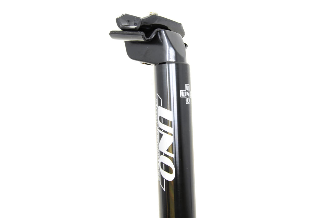 27.0mm Uno Alloy Seat Post Micro Top Seat Stem Easy Saddle Adjustment 400mm Black
