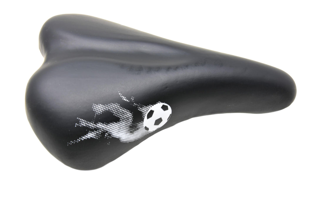 RALEIGH STRIKER SADDLE BLACK WITH GREEN BUMPER UNDERSIDE ALSO SUIT OTHER KIDS BIKES