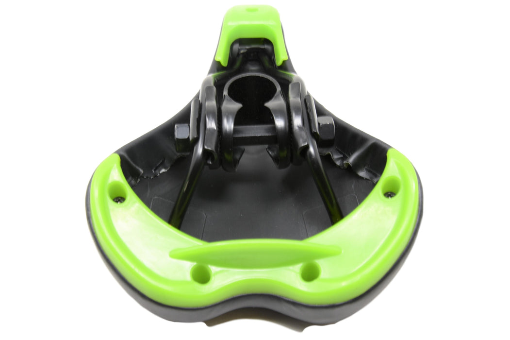 RALEIGH STRIKER SADDLE BLACK WITH GREEN BUMPER UNDERSIDE ALSO SUIT OTHER KIDS BIKES